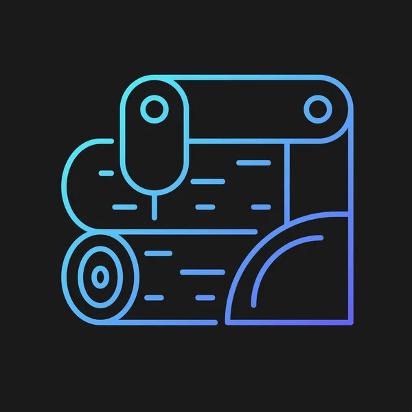 Icône Vectorielle Dégradé Traitement Bois Pour Thème Sombre Cadrage Bois — Image vectorielle