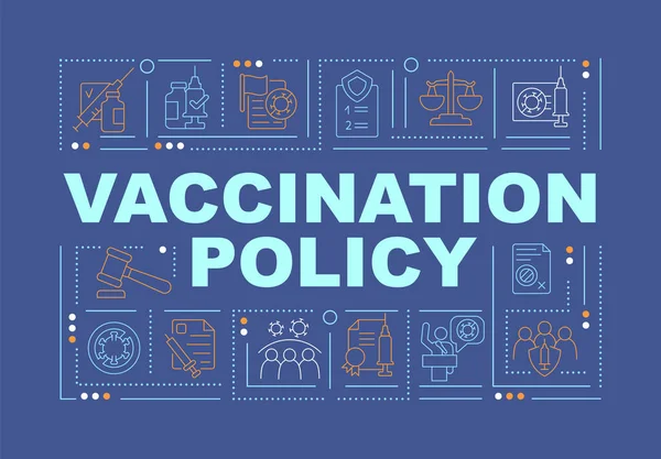 Regolamenti Vaccinazione Parola Concetti Banner Migliora Fiducia Delle Persone Infografica — Vettoriale Stock