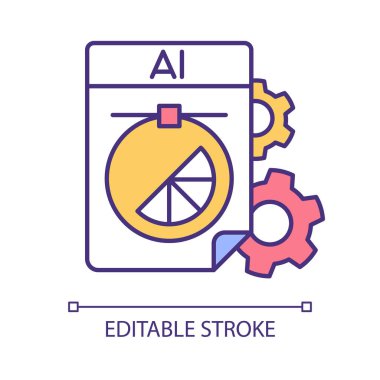 Tasarım konsepti RGB renk simgesi geliştiriliyor. Ürün tasarım süreci. Yaratıcı yetenekler. Grafik tasarımcısı. Ürün geliştirme. İzole vektör çizimi. Basit bir çizgi çizimi. Düzenlenebilir vuruş