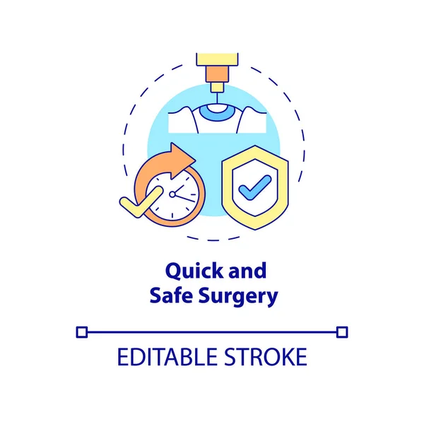 Schnelles Und Sicheres Operationskonzept Das Wirksamste Verfahren Vorteile Der Laser — Stockvektor