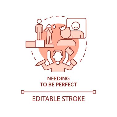 Mükemmel bir terracotta konsepti ikonu olması gerekiyor. Zihinsel bozukluk. Endişe soyut fikir ince çizgi çizimi. İzole bir taslak çizim. Düzenlenebilir felç. Kullanılan Roboto-Orta, Myriad Pro-Kalın yazı tipleri