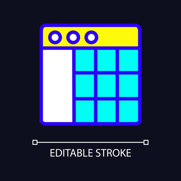 Estadísticas Minería Datos Rgb Píxel Color Icono Perfecto Para Tema — Vector de stock