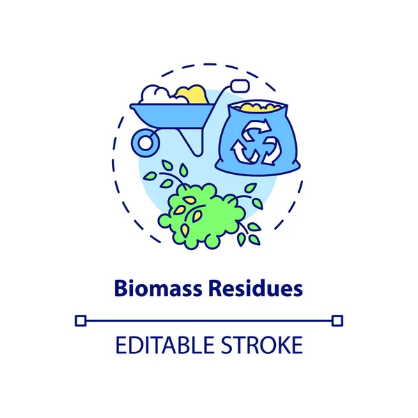 Biomass Residues Concept Icon Energy Source Farm Abstract Idea Thin — Stockový vektor