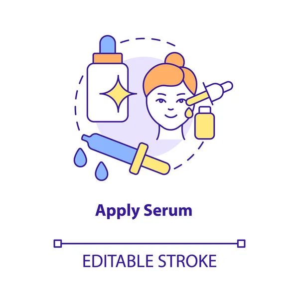 Apply Serum Concept Icon Skincare Routine Product Everyday Beauty Procedure — Archivo Imágenes Vectoriales