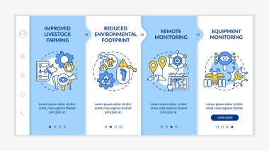 Dijital tarım, mavi ve beyaz şablon üzerinde avantajlıdır. Doğrusal konsept simgeleriyle cevap veren mobil web sitesi. Web sayfasında 4 basamaklı ekranlar. Kullanılan Lato Kalın, Düzenli yazı tipleri