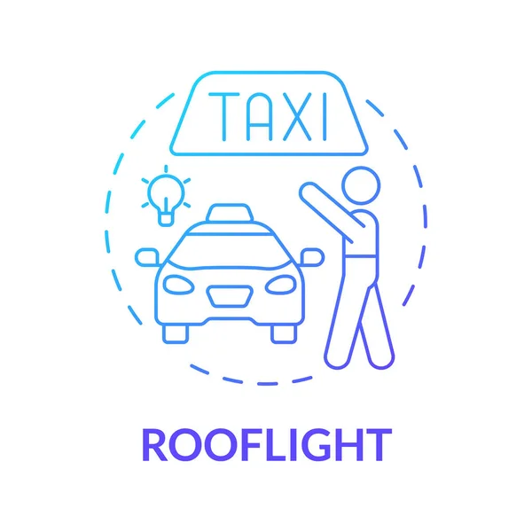 Rooflight Blue Gradient Concept Icon Shipping Parel Starting Delivery Business — стоковий вектор