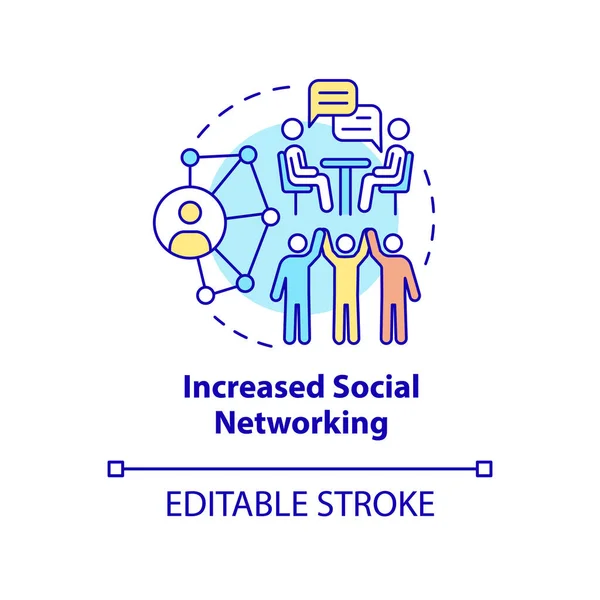 Icono Concepto Redes Sociales Aumentado Beneficios Del Juego Hobby Idea — Vector de stock