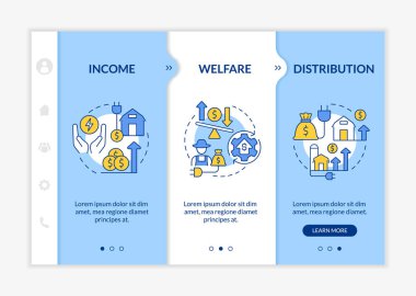 Kırsal elektrik şablonunun çarpması sonucu mavi ve beyaz. Doğrusal konsept simgeleriyle cevap veren mobil web sitesi. Web sayfası gezintisi 3 adım ekranı. Kullanılan Lato Kalın, Düzenli yazı tipleri