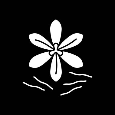 Anise dark mode glyph icon. Condiment for cooking. Seasoning for food. Recipe ingredient. Fragrance and scent. Herbs for cooking. White silhouette symbol on black space. Vector isolated illustration