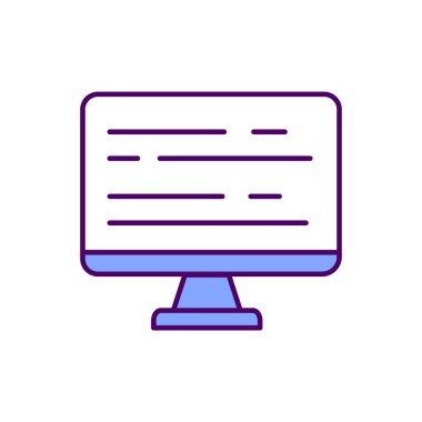 Metin RGB renk simgesiyle bilgisayar ekranı. Bilgiye ücretsiz erişim. Çevrimiçi kütüphane yardımları, 24 / 7 kullanılabilir. Çoklu erişim. E-kitaplar ve e-öğrenme. İzole vektör illüstrasyonu