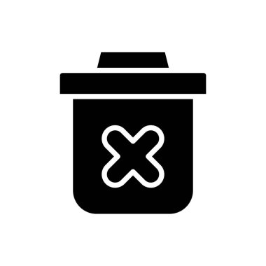 Siyah kabartma simgesini sil. Cihazdaki birçok veri siliniyor. Çöpe sürükleme uygulaması. Temizleme aygıtı belleği. Mobil arayüz oluşturuldu. Beyaz uzayda siluet sembolü. Vektör izole illüstrasyonu