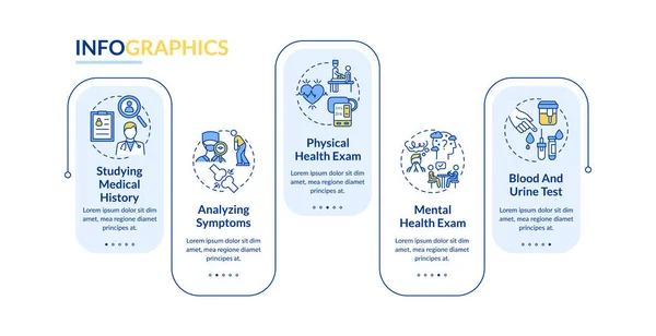 Cfs Identifizierende Vektor Infografik Vorlage Untersuchung Der Psychischen Gesundheit Präsentation — Stockvektor