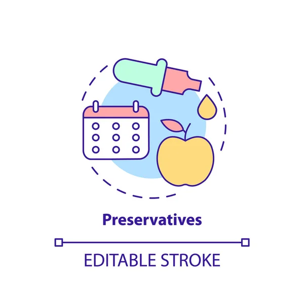 Rereservatives Concept Icon Продлить Срок Годности Продукта Пищевые Добавки Абстрактная — стоковый вектор