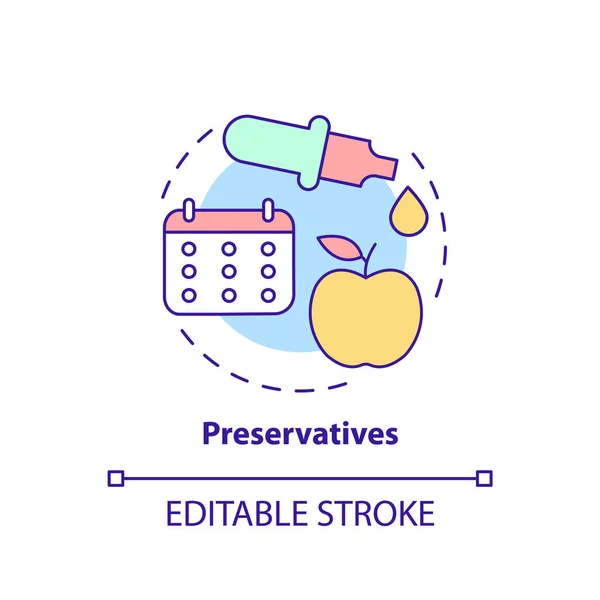 Icono Del Concepto Conservantes Prolongar Vida Útil Del Producto Aditivos — Vector de stock