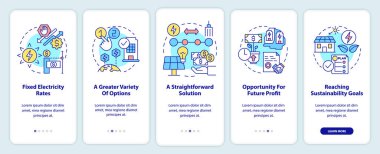 PPA 'nın profesyonelleri mobil uygulama ekranında. Müşteri, doğrusal kavramlarla dolu 5 adımlı grafik talimatları sayfalarından yararlanır. UI, UX, GUI şablonu. Kullanılan sayısız Pro-Kalın, Düzenli yazı tipleri