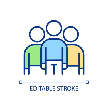 Topluluk liderliği RGB renk simgesi