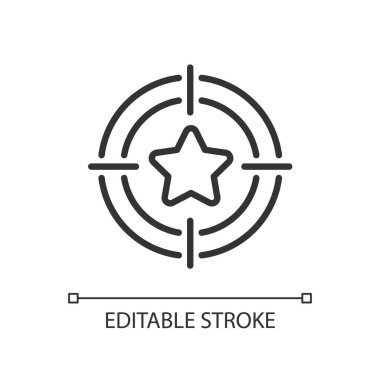 İkramiye avlama pikseli mükemmel doğrusal simge. Hızlı para kazanmak. Müşteriye teşvik. Kumarhane terfisi. İnce çizgili çizim. Contour sembolü. Vektör çizimi. Düzenlenebilir felç. Kullanılan Arial yazı tipi