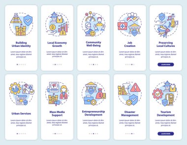 Gezici uygulama ekranında kalıtım koruma programı. Kültür incelemesi 5 adım grafik talimatlar sayfaları doğrusal kavramlarla. UI, UX, GUI şablonu. Kullanılan sayısız Pro-Kalın, Düzenli yazı tipleri
