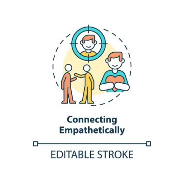 Empati konsepti simgesine bağlanılıyor