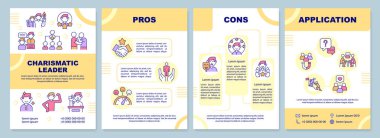 Karizmatik liderlik turuncu broşür