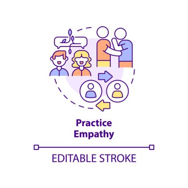 Empati konsepti simgesini uygula