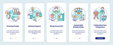 Mobil uygulama ekranında karizma avantajları