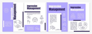 İzlenim yönetimi mor broşür