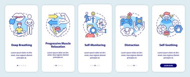 Mobil uygulama ekranında TSSB başa çıkma stratejileri