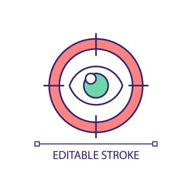 Göz teması RGB renk simgesi