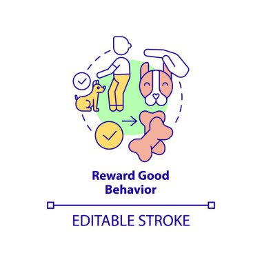 İyi davranış konsepti ikonunu ödüllendir