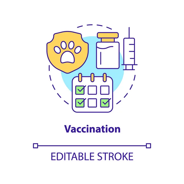 Icona del concetto di vaccinazione — Vettoriale Stock