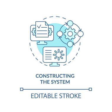 Sistem turkuvaz konsept simgesi oluşturuluyor