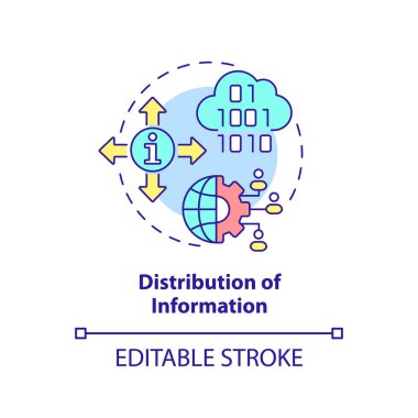 Bilgi konsepti simgesinin dağıtımı