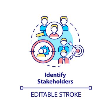 Paydaşların konsept simgesini tanımla