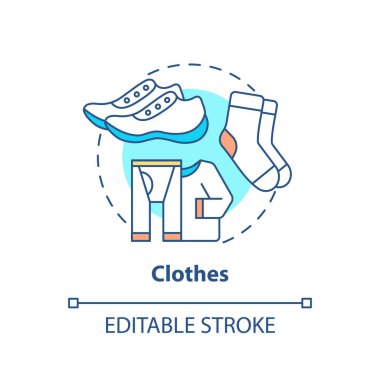 Kıyafet konsepti simgesi