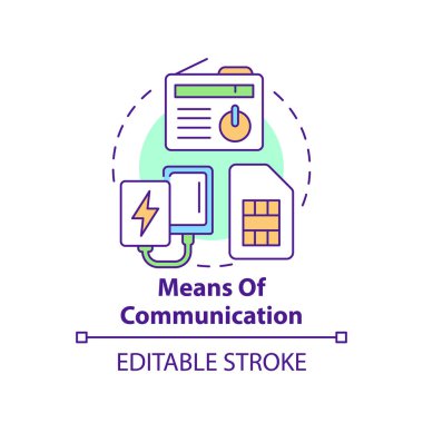İletişim konsepti simgesi araçları