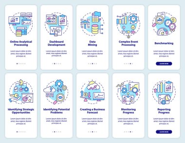 İş analizleri ve istihbarat mobil uygulama ekranında