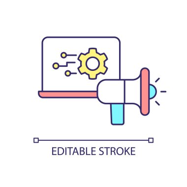 Sosyal medya kampanyası RGB renk simgesi