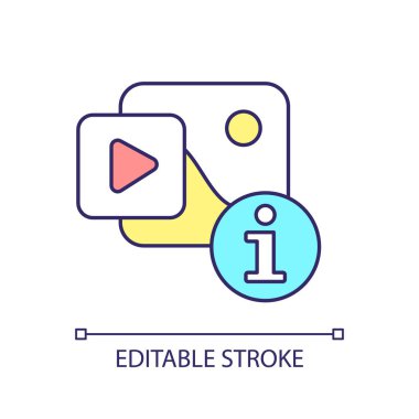 Ortam ve bilgi okuryazarlığı RGB renk simgesi