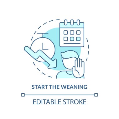 Turkuaz konsept simgesini sütten kesmeye başla