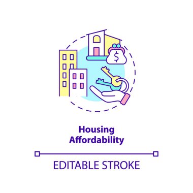 Konut fiyatları konut konsepti simgesi