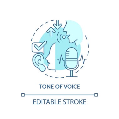 Ses turkuaz konsept simgesi tonu