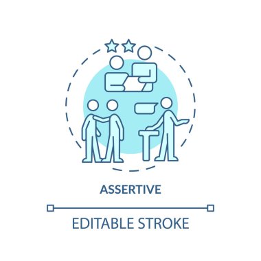 İddialı turkuaz konsept simgesi