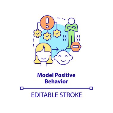 Model pozitif davranış konsepti simgesi