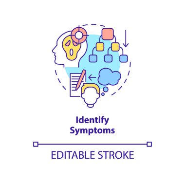 Belirtilerin konsept simgesini tanımla