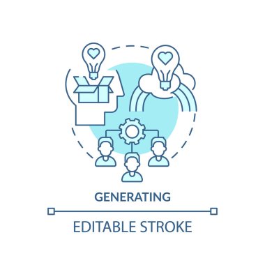 Turkuaz konsept simgesi oluşturuluyor