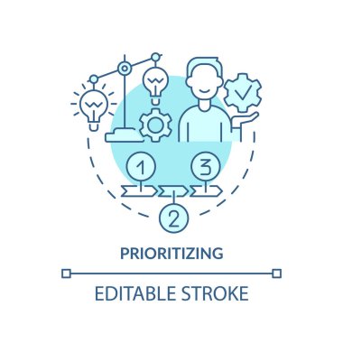 Turkuaz konsept simgesi öncelik sıralanıyor