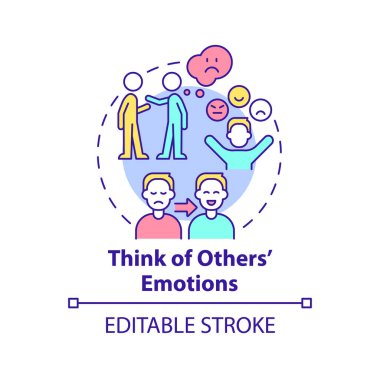 Diğer duygu konsepti simgesini düşün