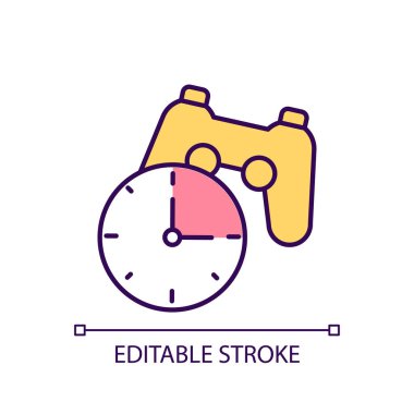 Oyun zamanını sınırla RGB renk simgesi