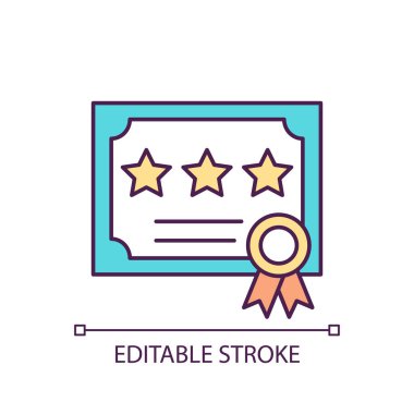 Tamamlama RGB renk simgesi sertifikası